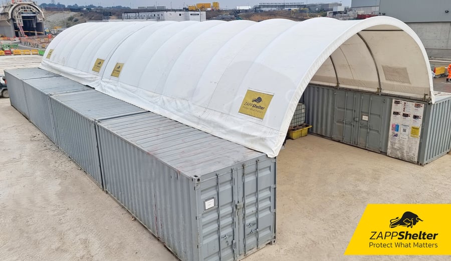 Zappshelter structure for Align JV at Rickmansworth
