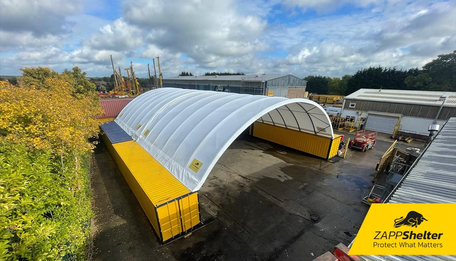 Zappshelter materials store for Keller